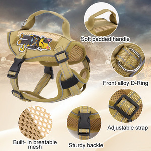 Harnais pour chien rembourré en forme de X, réglable, en polyester, avec laisse pour chiens de petite, moyenne et grande taille - Product Image 5