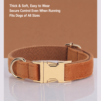Ensemble collier et laisse pour animaux de compagnie en velours couleur unie avec nœud papillon et porte-sac à déjections, accessoires réglables gravés pour chiens et chats pour les sorties
