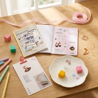 Offres Spéciales kawaii dessin animé baiser coupe feuille d'autocollant personnalisé feuille impression réutilisable autocollant livre blanc
