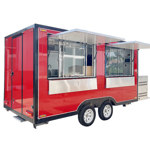 Chariot alimentaire mobile Caravan Food Truck Remorque alimentaire pour voiture d'affaires mobile avec équipement complet - Product Image 1