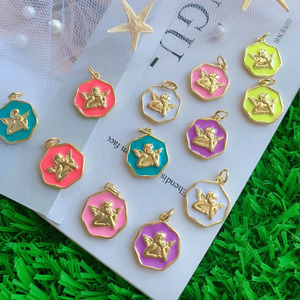 Latest Design COPPER Brass <strong>Angel</strong> Enamel <strong>Charm</strong> for Woman - Product Image 2