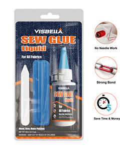 Visbella Sew Glue Liquid 60ML <span class=keywords><strong>para</strong></span> <span class=keywords><strong>tela</strong></span> de cuero, reparación de manualidades decorativas, lágrima - Product Image 3