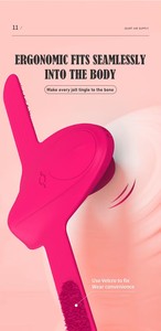 YIJI新型ミニバレットパンティーバイブレーター 女性用-マスターベーター 乳首クリトリス吸引マッサージ ワイヤレスリモコン 10段階振動 - Product Image 4