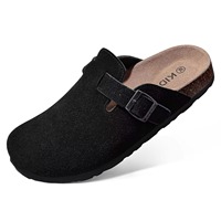 Dropshipping Shopify Fulfillment Agent 2025 Mode Cuir Semelle en liège Pantoufles Boucle Chaussures Patate Pour Femmes Extérieur
