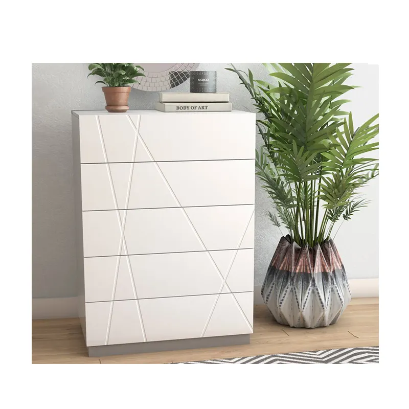 2021 High Quality Modern Cheap Bedroom Drawer Cabinet Large White Chest Of Drawers