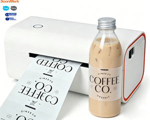 EU Commercial Thermal Label <b>Printer</b> 4x6 Desktop Label Maker for Tea & Coffee Cup Small Business Brand Logo Printing - Product Image 1
