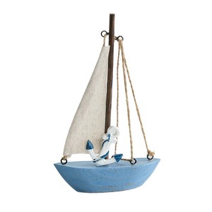 <span class=keywords><strong>Velero</strong></span> de Madera Colorido Estilo Mediterráneo Retro Ecológico HYG36, Decoración de Mesa Estilo Vintage para <span class=keywords><strong>el</strong></span> Hogar y Accesorio para Fotografía - Product Image 6