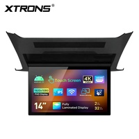 XTRONS Monitor de Asiento Trasero para Auto con Pantalla Táctil Plegable de 14 Pulgadas, Reproductor Multimedia Android para Toyota y LEXUS