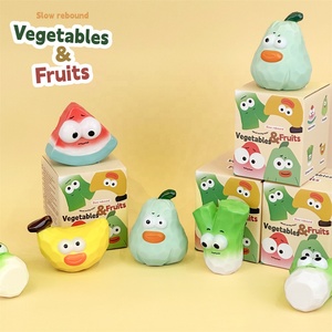 Jouets mignons en PU à rebond lent, modèles de simulation de légumes et fruits, pour décoration de fête, accessoires de jardin fantaisie - Product Image 2