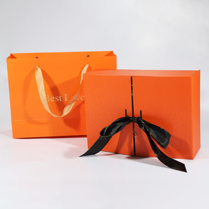 Custom Men Birthday <b>Box</b> Gift Set Magnetic Double Door Gift <b>Box</b> with Ribbon - Product Image 5