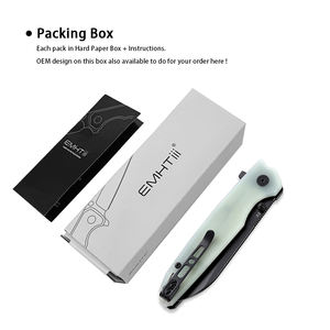 EMHTiiiナイフかわいいクリスマスギフトプロフェッショナル,高ドイツ戦術狩猟ポケットキャンプカスタマイズナイフ - Product Image 6