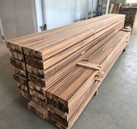 Poutre en bois lamellé-collé de teck sud-américain, étanche, séchée au four (KD)