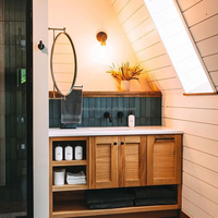 Chine Maison Préfabriqué Moderne Modulaire Mobile Petite Cabine Kit Un Cadre Triangle Maison Airbnb