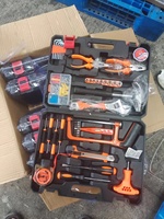 87PCS Hardware Toolbox Multi Function Hand Tool Sets Household Repair Tool Set