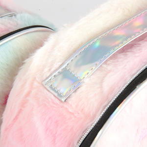 حقيبة نسائية من الفرو الصناعي بسعة عالية للبيع بالجملة ، حقيبة مكياج Cat من الفرو الصناعي - Product Image 3