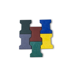 Baldosas de Caucho de Alta Densidad, Adoquín de Caucho Encastrable para Exteriores, para Caminos y Jardines/Parques - Product Image 6
