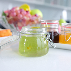 Bocal de mise en conserve <span class=keywords><strong>Weck</strong></span> Transparent 200ml 350ml <span class=keywords><strong>Bocaux</strong></span> écologiques avec couvercles Récipients en verre hermétiques avec joints de serrage - Product Image 3