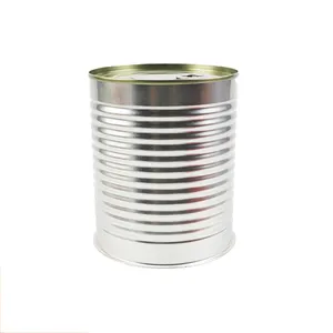 Kaleng timah logam kustom untuk mengisi garis penyegel dengan tutup dan bawah kaleng kemasan kaleng Tuna cetak kustom untuk makanan