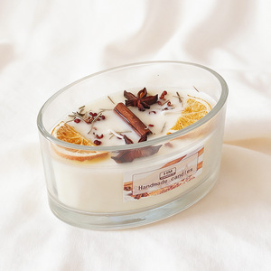 <span class=keywords><strong>Vela</strong></span> Aromática Premium Hecha a Mano con <span class=keywords><strong>Canela</strong></span> y Naranja Secas, para Decoración del Hogar, Relajación y Eventos Festivos - Product Image 3