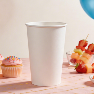 Gobelets à café en papier kraft bambou blanc jetables de qualité supérieure, double paroi, personnalisables, pour cafés et boulangeries. - Product Image 4