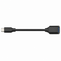 Cable Adaptador de Datos OTG USB 3.0 Hembra a Tipo-C Macho, con Malla de Protección de PVC, para Impresora