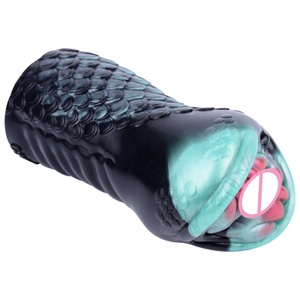 Masturbador Masculino Estilo Serpiente Mamba Negra 2025, Diseño Realista con Escamas, Copa de Masturbación de Silicona Suave para Hombres - Product Image 2