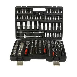 1/4 "3/8" 1/2 "216pcs Đức Ratchet kết hợp ổ cắm công cụ Kit cờ lê thiết lập tay công cụ bộ ổ cắm công cụ bộ