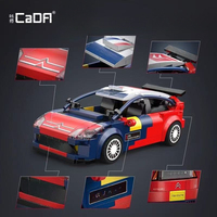 Cada C55033W 2025 1:24 Nuevo Kit de Modelo de Coche de Carreras MOC City C4 WRC con Pantalla de Velocidad, Set de Bloques de Construcción para Adultos, Regalo
