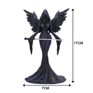 Statue de sorcière en résine personnalisée en gros avec figurines de sorcières gothiques pour la décoration d'Halloween, cadeau original, décoration du Jour des Morts - Product Image 6