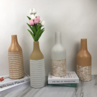 Nouveau Style de bouteille moderne Vase de fleur en céramique de décoration de maison