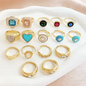 Fornitore di gioielli Design anello di fidanzamento di nozze personalizzato in oro 18 carati di alta qualità con zirconi cubici