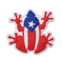 Breloques de chaussures personnalisées de Porto Rico en gros, accessoires de chaussures en PVC à thème dessin animé, breloques porte-bonheur pour sabots des Portoricains, vente chaude