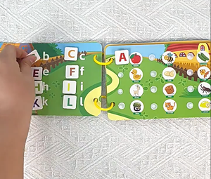 Custom Montessori Busy <b>Book</b> Preschool Learning Activity <b>Book</b> for Toddlers Alphabet Animal Ocean Theme Early <b>Education</b> - Product Image 5
