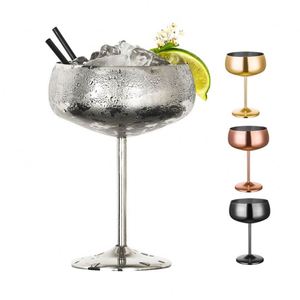 Copa de Martini Personalizada Irrompible, Copa con Tallo para Restaurantes, Bodas y Fiestas, Copa de Cóctel de Acero Inoxidable de 15 oz, Copa de Margarita, Copa de Vino - Product Image 2