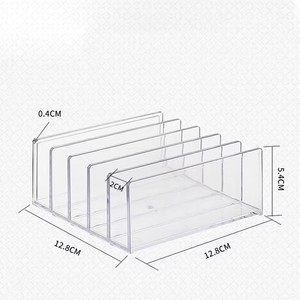Organizador de Paletas de Maquillaje, Soporte Acrílico para Paletas de Sombras de Ojos, Organizador Dividido para Maquillaje, Colorete y Contorno - Product Image 5