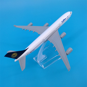 Modèles d'avions en alliage moulé sous pression <span class=keywords><strong>Airbus</strong></span> et Boeing de 14 cm et 16 cm, ornement d'aviation avec base de présentation - Product Image 6
