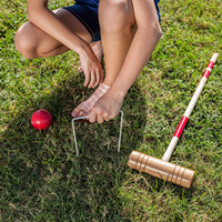 Jeu de tournoi de croquet de luxe moyen pour jeu de jardin personnalisé pour pelouse et extérieur vente en gros