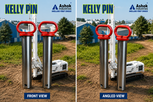 Ashok Industries Kelly Pin Steel <b>Drill</b> Connection High Strength Durable Precision Engineered Rust Resistant 6000 Working - Product Image 2