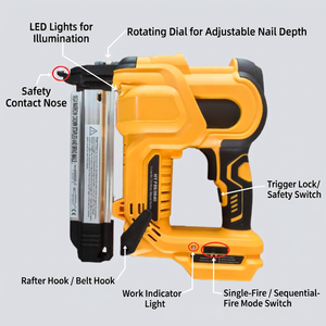 electric nail gun for woodworking, plumbing, and household use U <b>Multifunctional</b> portable size marker - Product Image 2