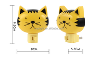 Fourniture directe du fabricant chambre de bébé enfants 4W C7 interrupteur manuel on off kitty veilleuse chat lampe de nuit