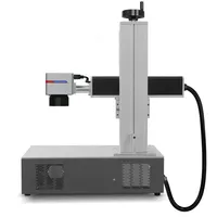Machine de marquage laser fibre 20W 30W 50W pour gravure sur acier et stylos, CNC, refroidie par air, portable, de table, personnalisable par IA, multifonctionnelle, compatible DXF