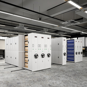 Hiện đại nhỏ gọn nộp hồ sơ cán nguội thép cán nguội tiết kiệm không gian di chuyển điện xếp chồng lưu trữ kim loại di động Tủ hồ sơ - Product Image 1