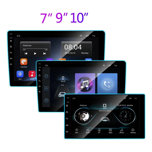 Universal 2 Din Android 7" Touch Screen Car Radio with Built-in GPS RGB Display 1 Year Warranty
