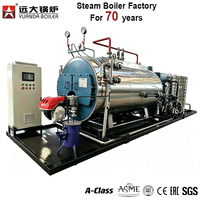 Chaudière à vapeur industrielle à tubes horizontaux automatique à haute efficacité de 1 à 20 tonnes, au gaz ou au mazout, pour l'industrie alimentaire, des boissons, du textile et du vêtement