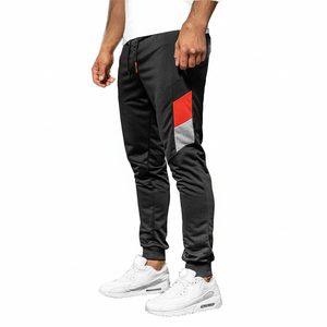 กางเกงผ้าแคนวาสสำหรับผู้ชายเอวสูงมีโลโก้ตามสั่งสไตล์ใหม่ - Product Image 1