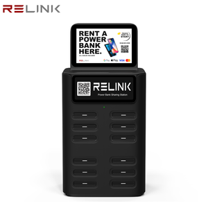 สถานีเช่าพาวเวอร์แบงค์แบบแชร์ 12 ช่อง รุ่น Relink สำหรับธุรกิจให้เช่า พร้อมตู้คีออสพาวเวอร์แบงค์ และสถานีชาร์จโทรศัพท์มือถือ - Product Image 2