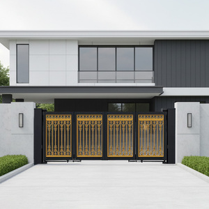 Modern Aluminum Folding <strong>Gate</strong> Automatic <strong>Gate</strong> For Garden Park Hotel Powder Coated <strong>Gate</strong> Outdoor Retractable Folding <strong>Gate</strong> - Product Image 1