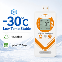 Registrador de Datos de Temperatura y Humedad USB, Plug and Play, Mini Registrador Portátil para Taller, Cadena de Frío y Logística