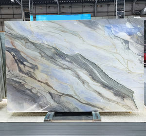 โมร็อกโกสีฟ้าแม่น้ําดานูเบ่แผ่นคอนกรีตสีฟ้า Perla ควอตซ์สําหรับการออกแบบแผงผนังภายใน, แผ่นหินอ่อนสีฟ้า, แผ่นหินแกรนิตสีฟ้ามหาสมุทร - Product Image 2