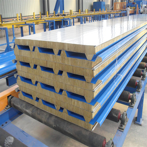 Panneaux sandwich muraux 50mm <span class=keywords><strong>Prix</strong></span> par <span class=keywords><strong>m2</strong></span> Fabricant de panneaux sandwich en laine de roche - Product Image 5